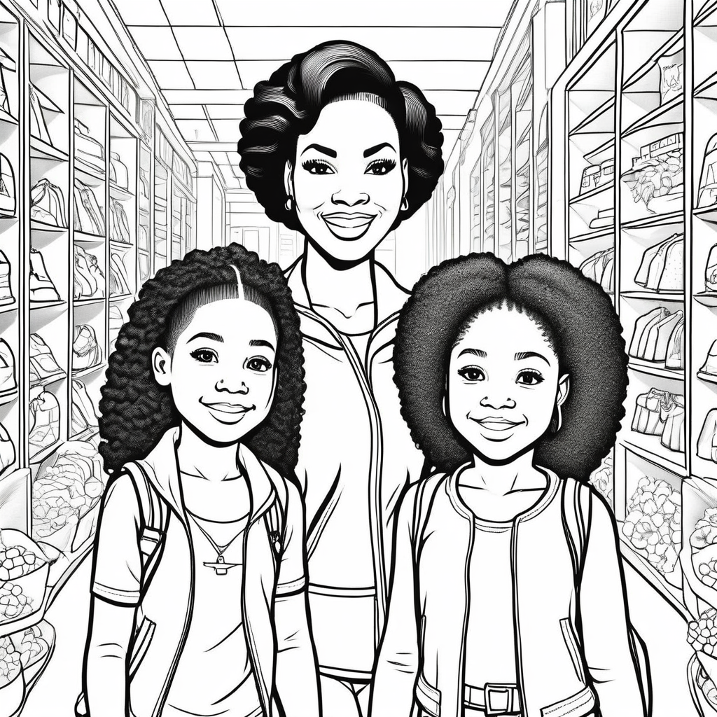 Coloring Book - An Adventure with Mom!