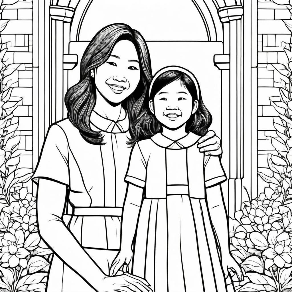 Coloring Book - An Adventure in Asian Beauty