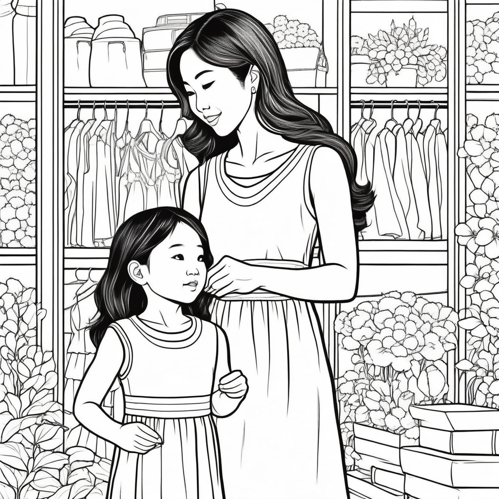 Coloring Book - An Adventure in Asian Beauty